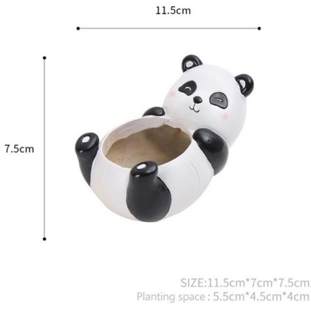 Panda Resin Pot